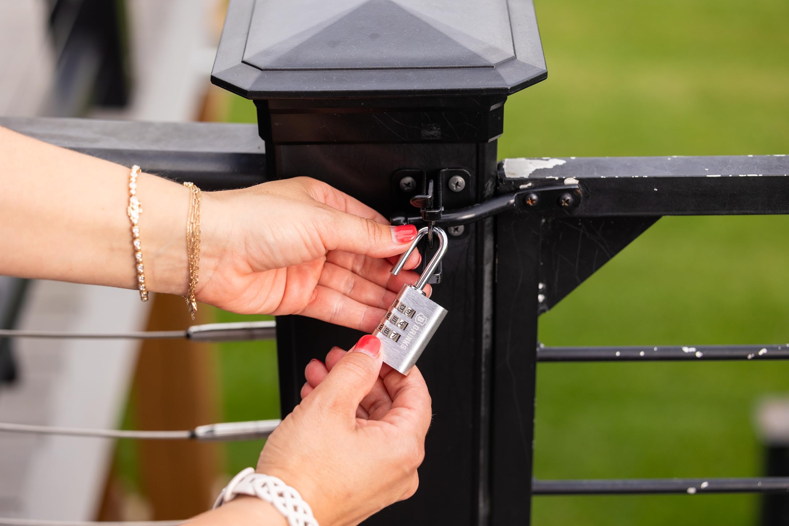 ☆m.kページです☆ Brinks 3-Dial Combination TSA Luggage Padlock with 1-7/10in